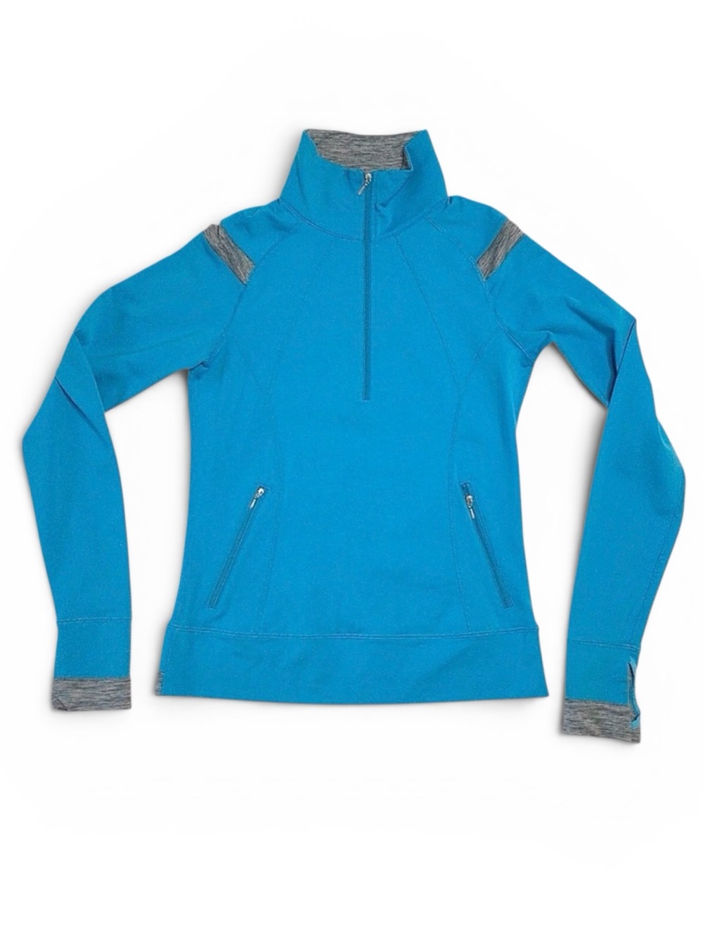 NILS Blue Gray 1/2 Zip Performance Pullover Women's Athletic Jacket Size S